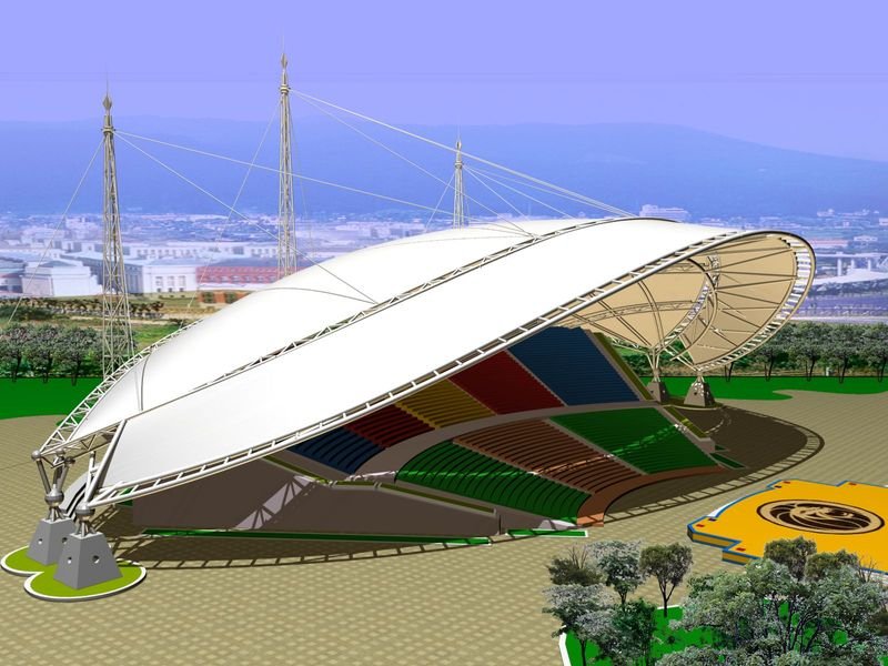 三门峡体育场膜结构